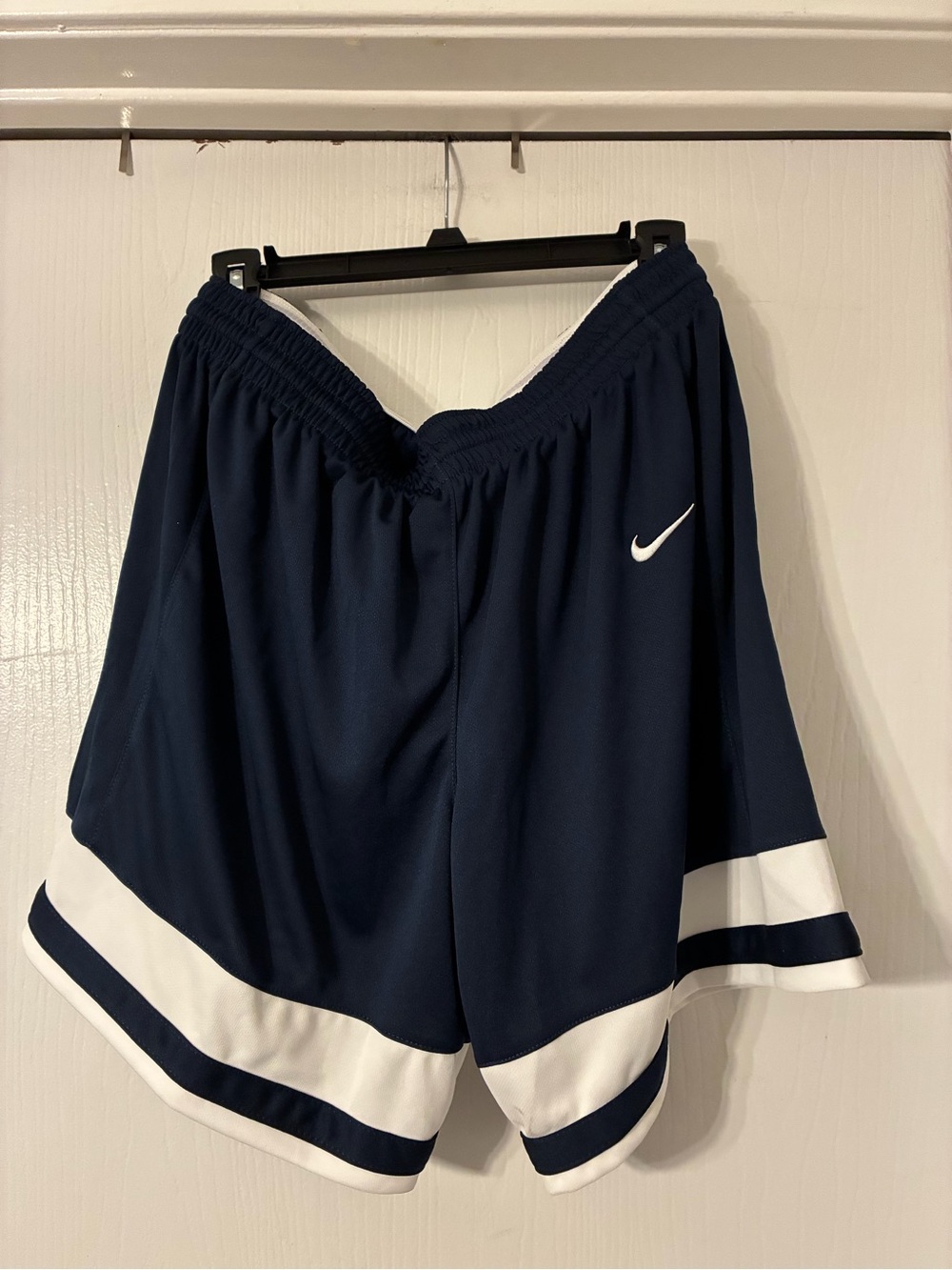 Nike XL Women's Navy and White Athletic Shorts